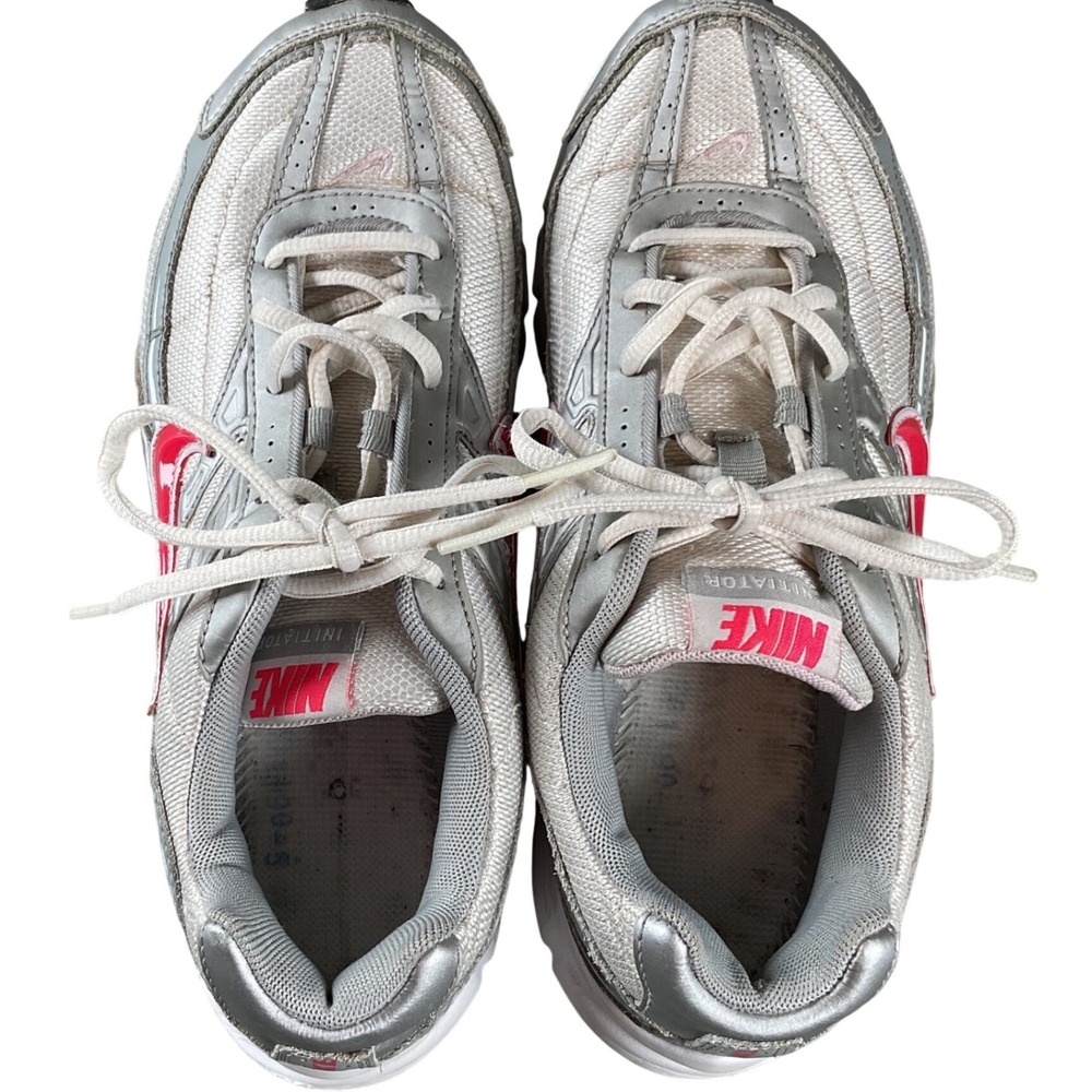 Nike Initiator Silver Pink Running Shoes 394053-101 Womens 8.5 Y2K Retro Sneaker